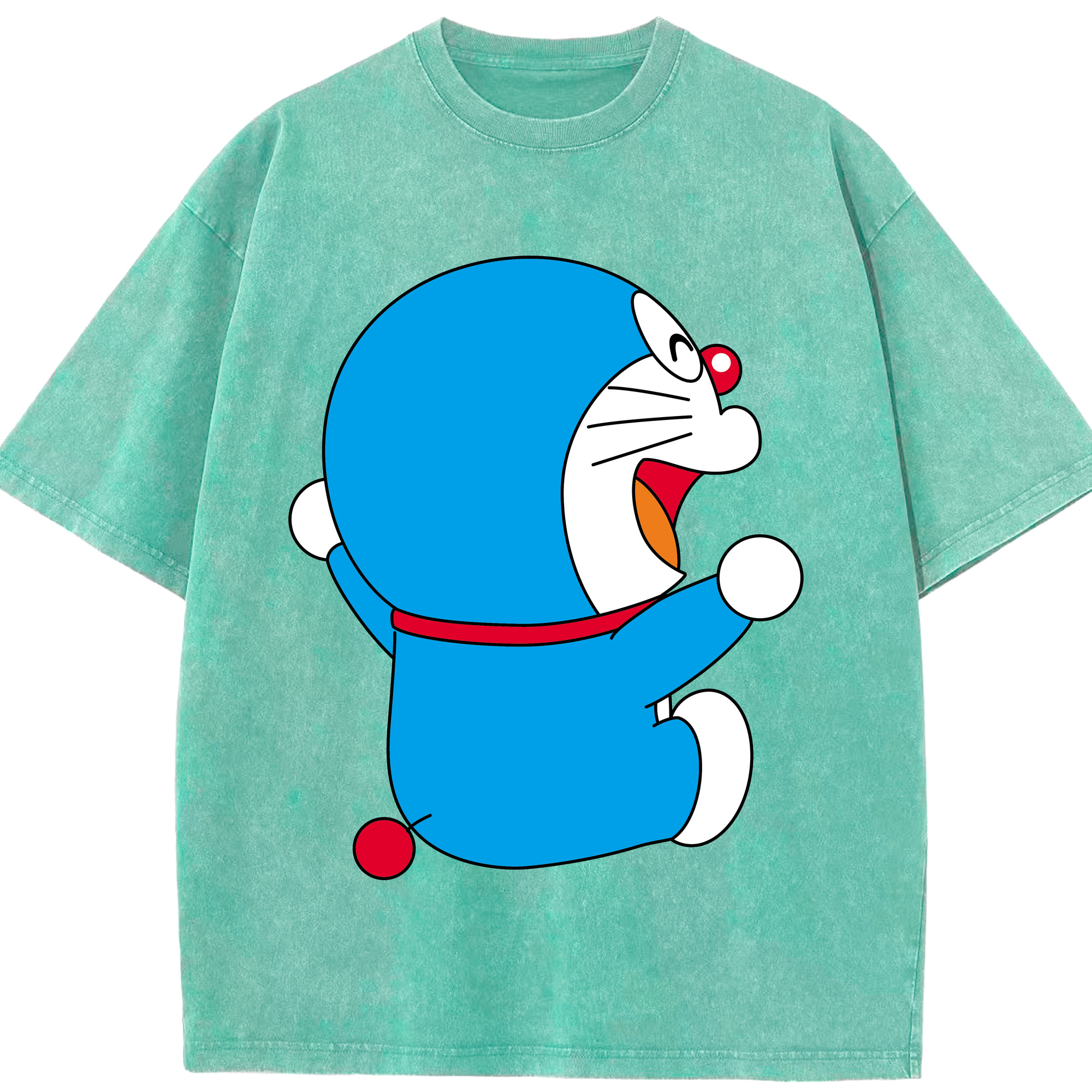 （画像用） ドラえもん Doraemon 綿100% ヴィンテージ風 半袖Tシャツ（フロントプリント）